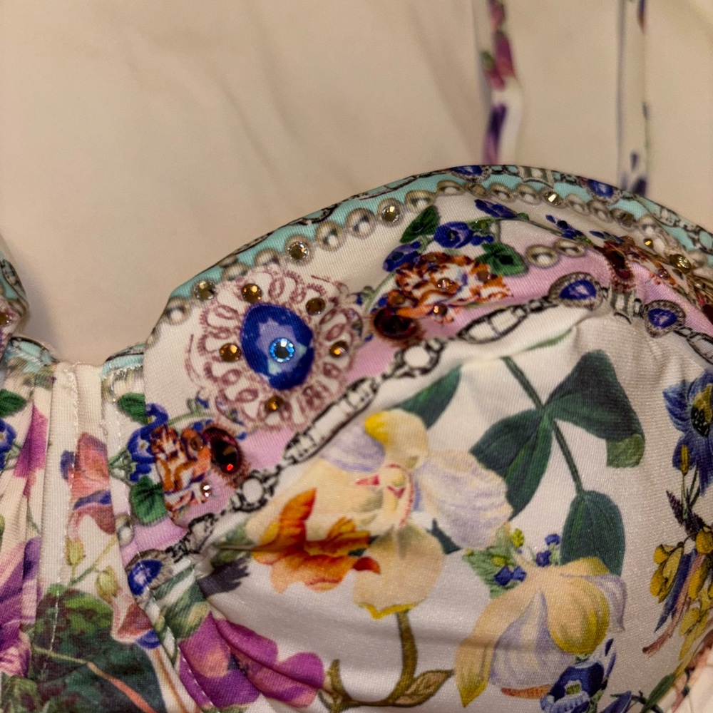 Rare Camilla Queens Bee Hive Bikini Top View 4